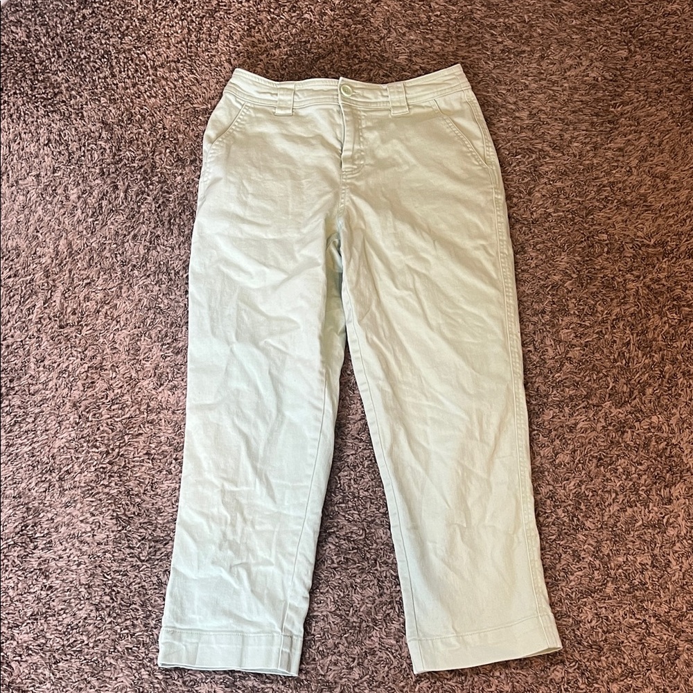 a new day Light Mint Green Cropped Chino Pants